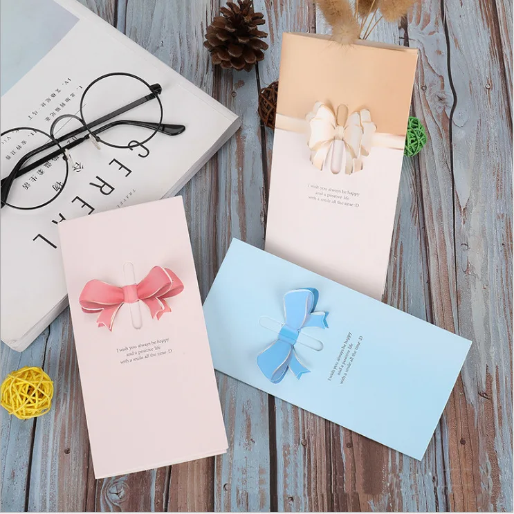 

10Pc/Birthday Card Pink Blue Birthday Party Wedding Teacher's Day Christmas Party Card Children's Birthday Gift