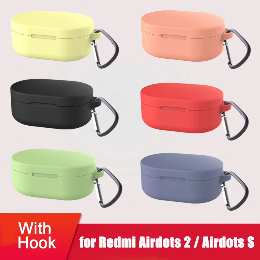 Силиконовый чехол для наушников Xiaomi Redmi AirDots 2 защитный Airdots S TWS Bluetooth