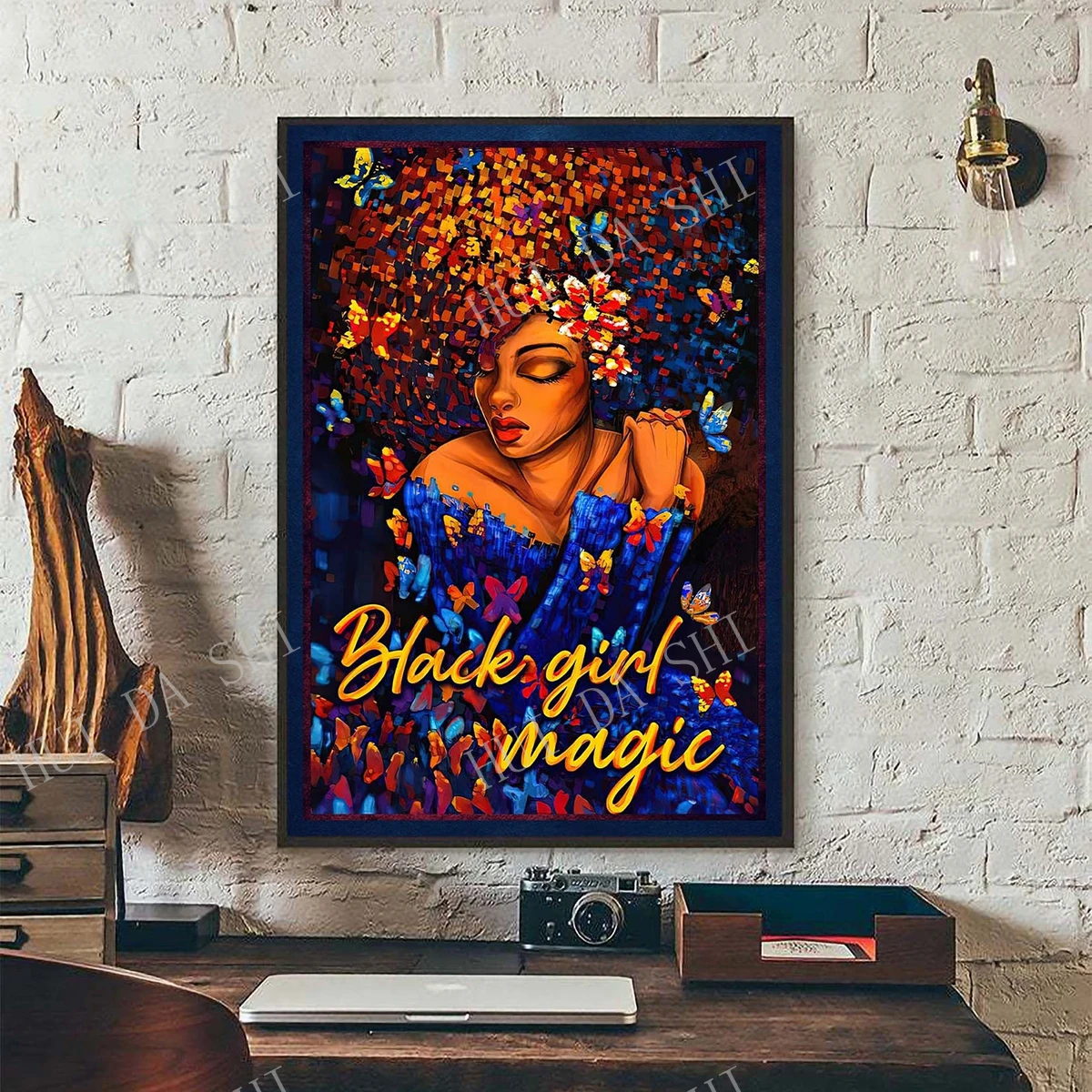 

Black Girl Magic Poster, African American Poster, Black Woman Wall Art, Girl Power Poster, Black Queen Poster, Afro Girl Canvas