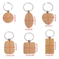 new creative blank wood wooden keychain wood key chains key tags decor dog id tags decor keyrings gift