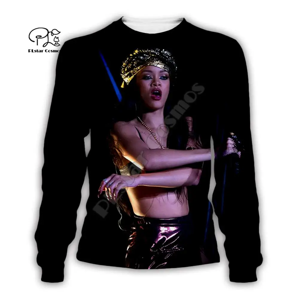 

PLstar Cosmos 3DPrint Singer Star Rihanna Summer Popular Harajuku Streetwear Unisex Funny Casual Hoodie/Sweatshirt/Jacket/-a3