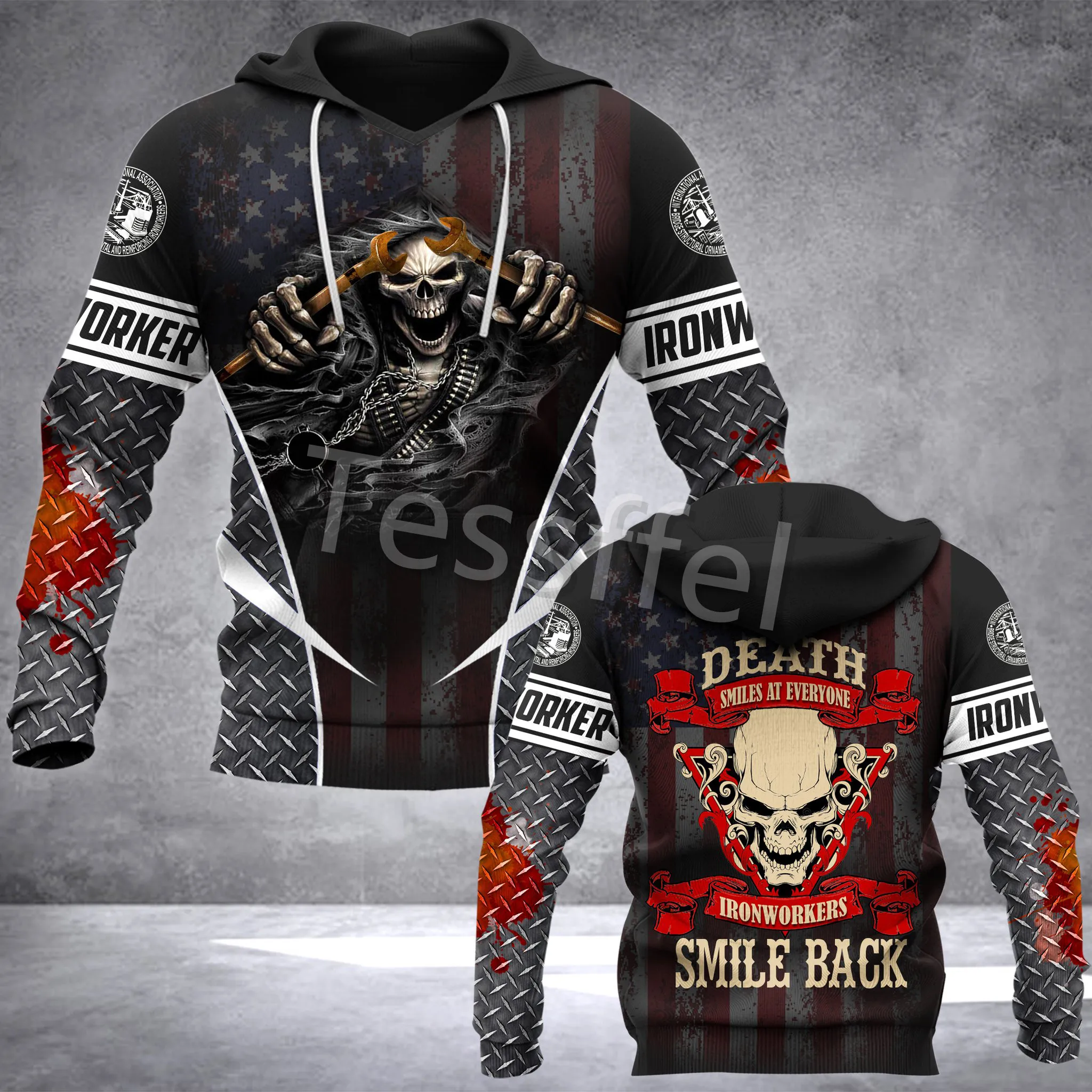 

Tessffel Newest Ironworker Hoodies New Fashion 3D Printed Worker Men's Hooded Harajuku Creative Sweatshirt Pullover Style-4