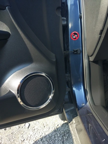 Хромированная Крышка Кольца для объемных динамиков АБС пластик подходит X Trail Rogue