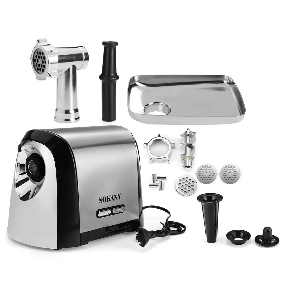 

3200W Meat Grinder 220V Sausage Stuffer Meat Mincer stainless steel food processor kitchen electric chopper auto Mincing Machine