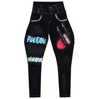 spring and autumn new fashion jeans women loose radish pants trousers personality harem pants street jeans trend