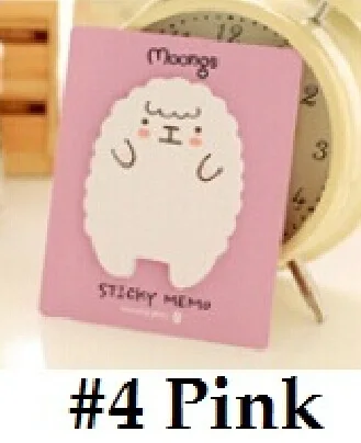 Pink 1 упак./лот мультфильм бумаги для заметок на клейкой основе овечьей», «панда», «бумаги для заметок на клейкой основе, школьные принадлежности, Тетрадь канцелярских принадлежностей - Цвет: Pink