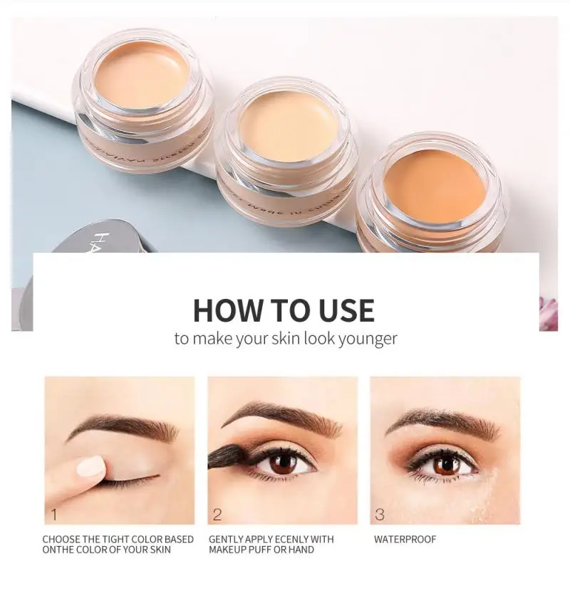 Makeup Full Cover 8 Colors Liquid Concealer Eye Dark Circles Cream Face Corrector Waterproof Make Up Base Cosmetic TSLM1 |
