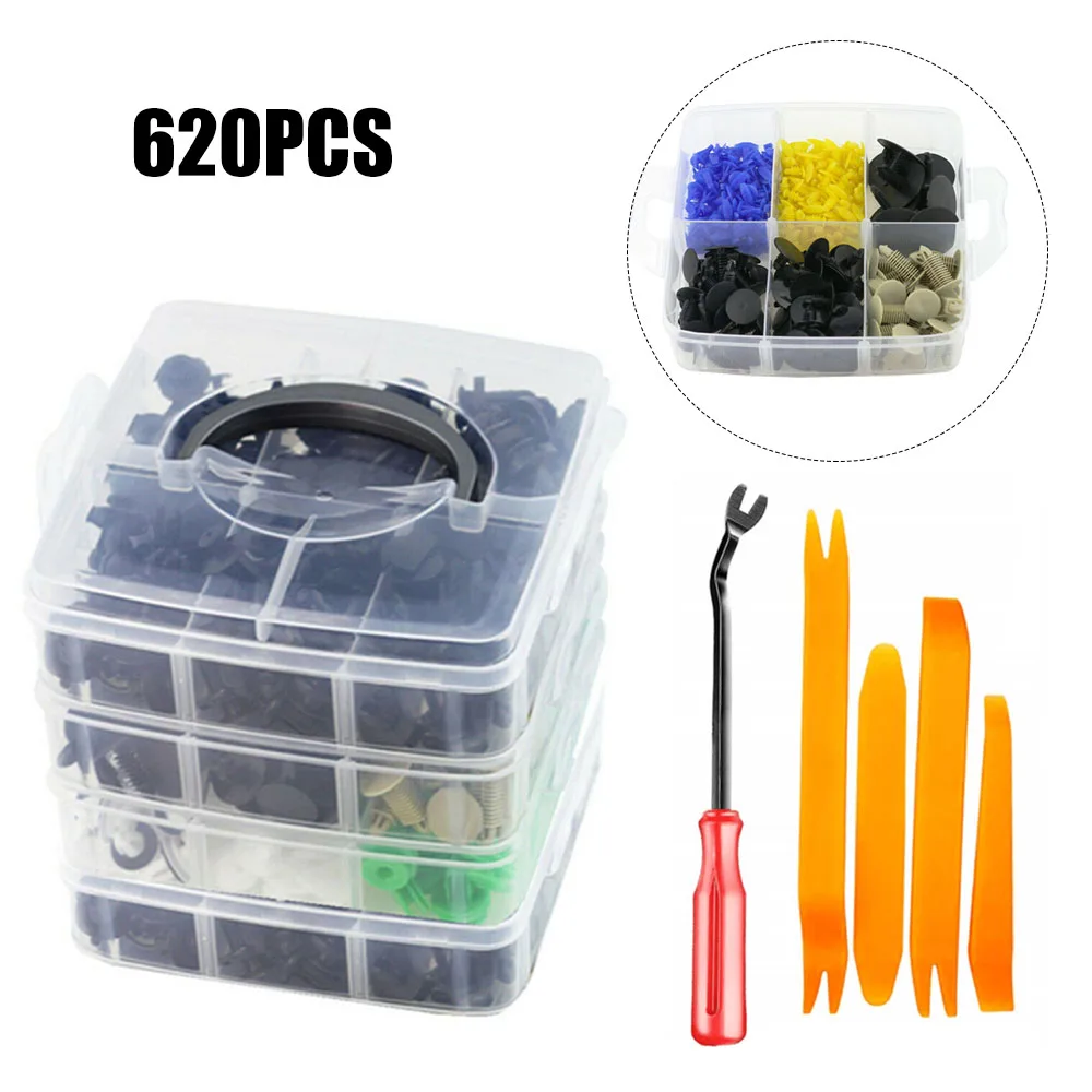 620 шт. кузова пуш ап бампер Пряжка Литье клип комплект автомобильной двери Панель