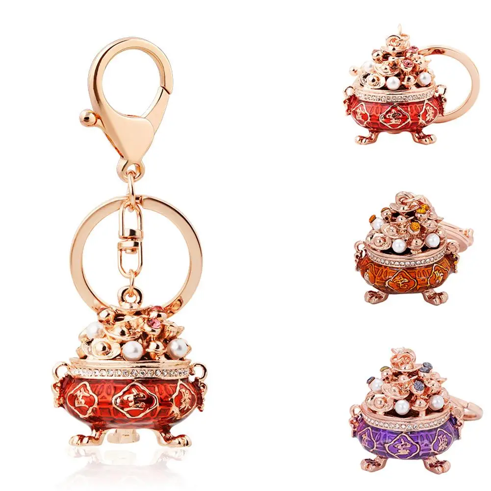 Традиционное китайское сокровище брелок &quotмиска&quot Lucky кулон ключи сумка Декор