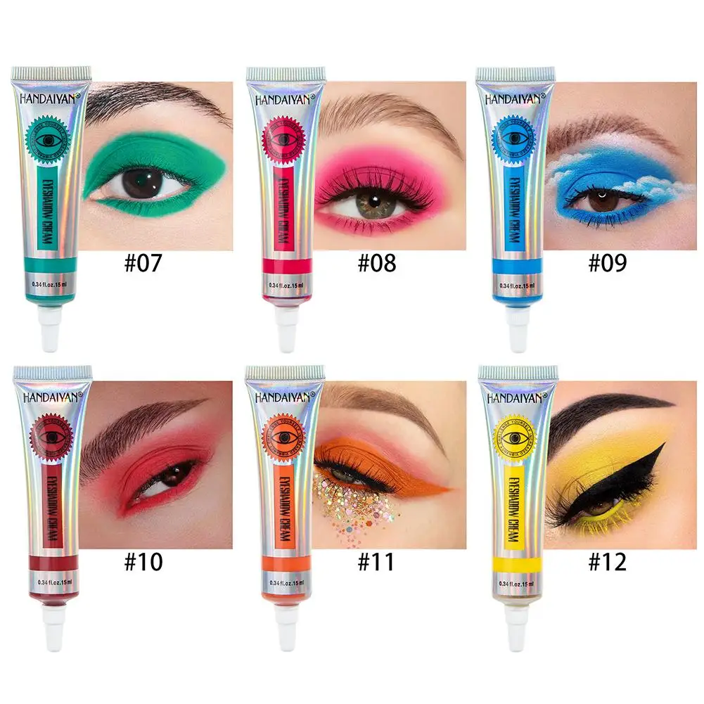 

6 Colors Matte Eyeshadow Cream Set Long Lasting Eyeshadow Waterproof Smudgeproof Eyeshadow Base Primer For Eye Makeup