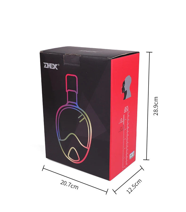 Маска для подводного плавания GoPro полностью закрывающая лицо панорамный вид