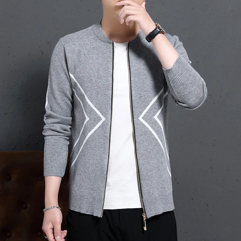 Кардиган Новинка мужские свитера модные пальто ветрозащитные Теплые весенние