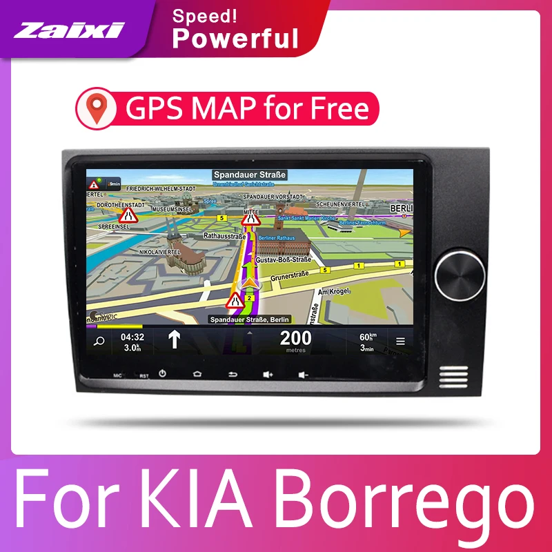 Автомобильный мультимедийный плеер Car Android для Kia Borrego Mohave 2017 2018 2019, автомобильное радио, радио GPS, DVD, дисплейный экран включен.