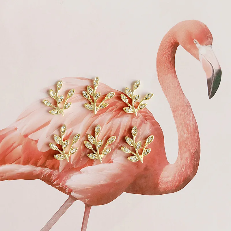 10 шт./лот полностью Хрустальный лист сплав принадлежности для рукоделия стразы