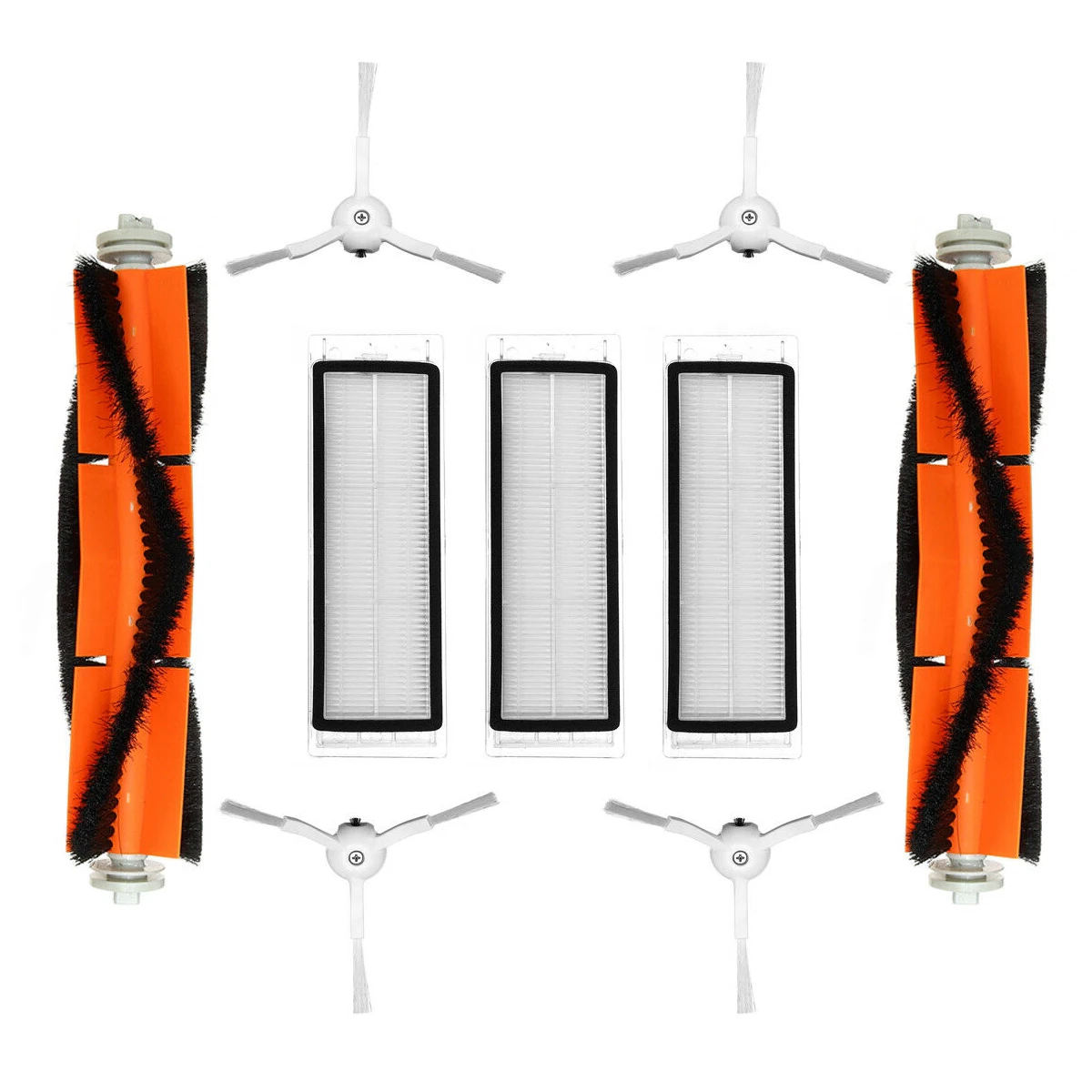 2 Основные щетки 4 боковые 3 сменных фильтра для всех роботов пылесосов Xiaomi