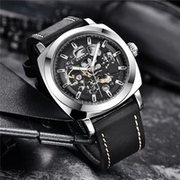 2021 benyar design leather machine watch mens touring water waterproof deluxe hand hua sports casual male time code table 40mm