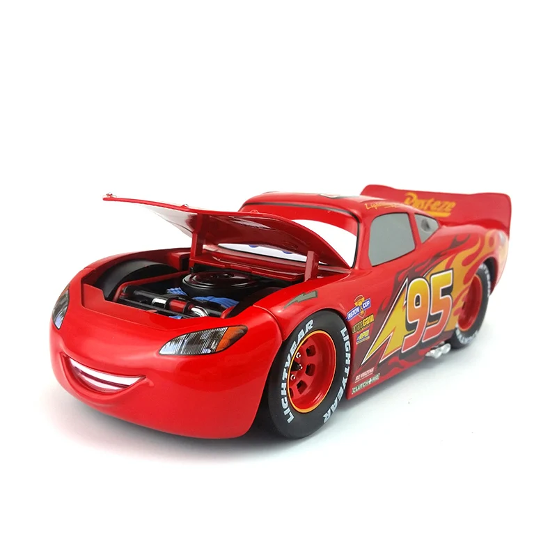 Lightning Mcqueen Disney Pixar Cars 3 большой № 95 Молния Маккуин Круз Рамирез Джексон шторм металлический литой автомобиль 1:24 подарок для детей - Цвет: Lightning Mcqueen
