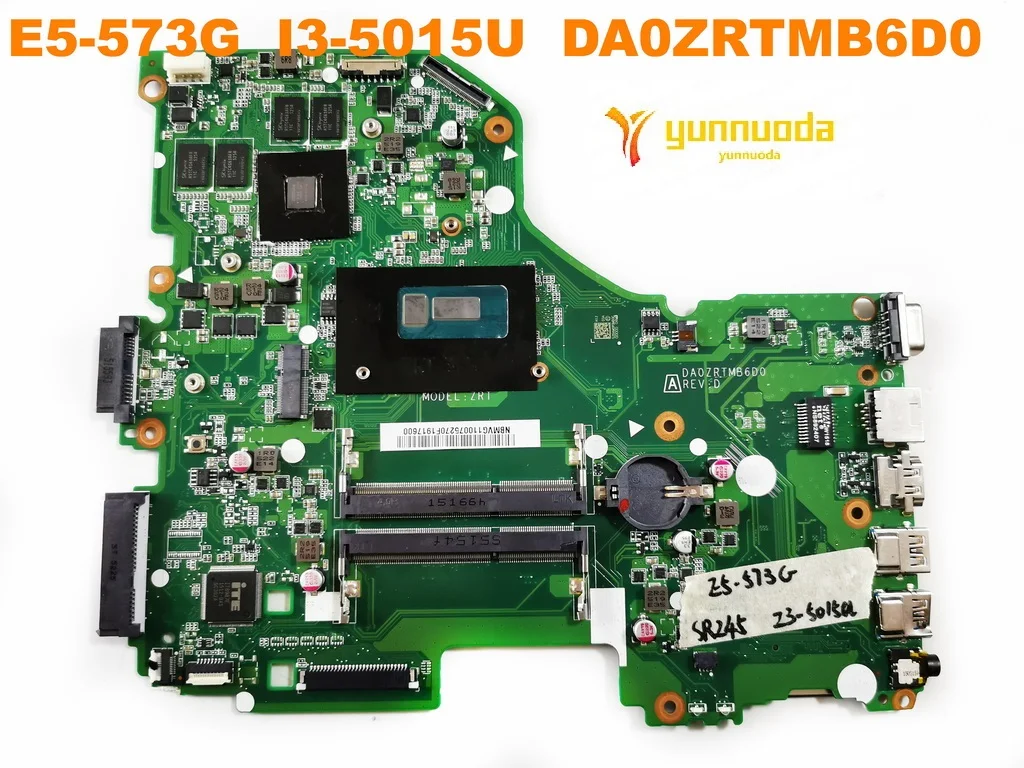 

Оригинальный Для ACER E5-573G E5-573 Материнская плата ноутбука E5-573G I3-5015U DA0ZRTMB6D0 испытанное хорошее Бесплатная доставка