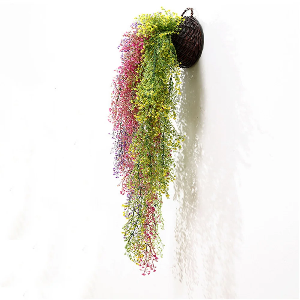 

New High Quality 83CM Simulation Admiralty Willow Hotel Wall Hanging Ceiling Plant Rattan Restaurant Corridor Decoration DIY