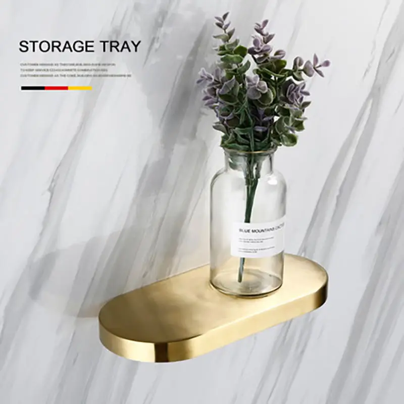 Bath Shelf Smesiteli роскошный золотой набор оборудования для ванны 304 нержавеющая сталь матовый бумажный держатель полотенец мыльница, ванная продукт - Цвет: Bath Shelf