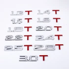 2021 Автомобильная деталь, 3D металлический 1,6 1,8 2,0 2,2 2,4 2,5 2,8 T, объемный логотип, эмблема заднего багажника автомобиля, значок