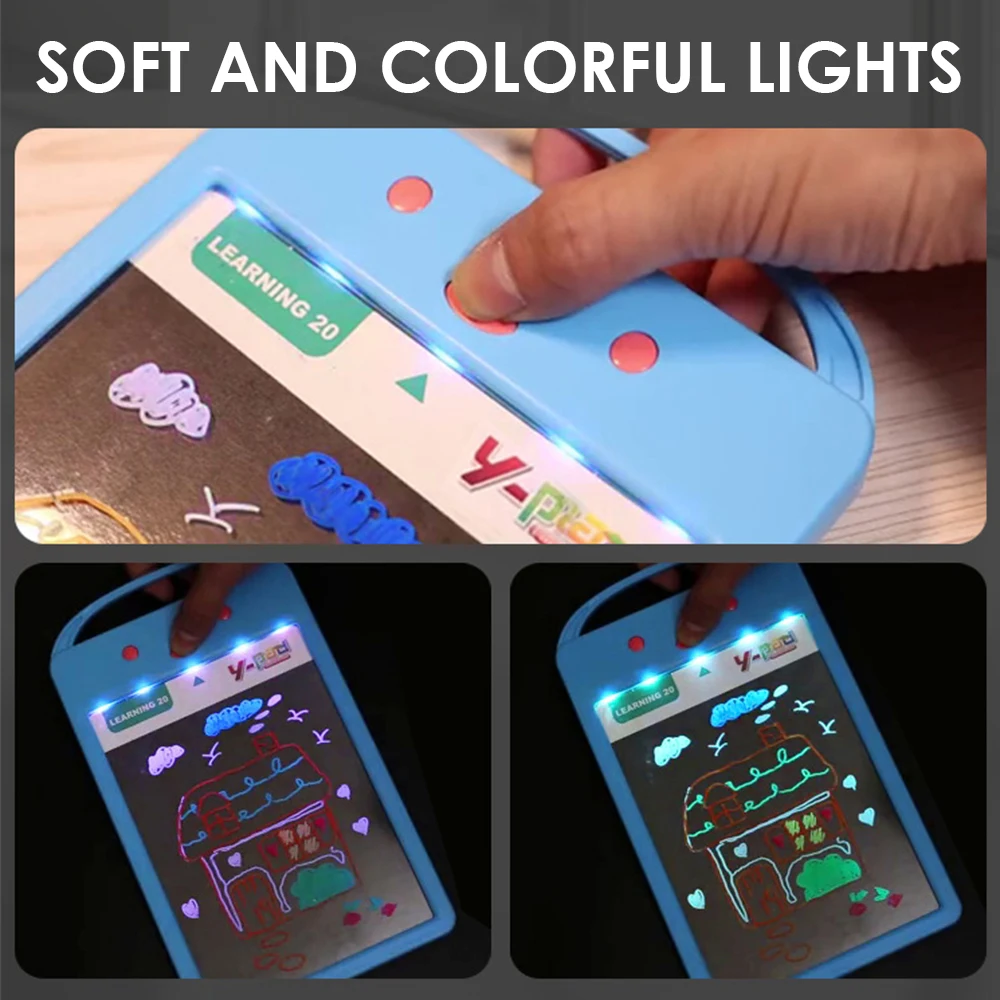 Флуоресцентная доска для рисования 8 5 дюйма светодиодное освещение музыкальная