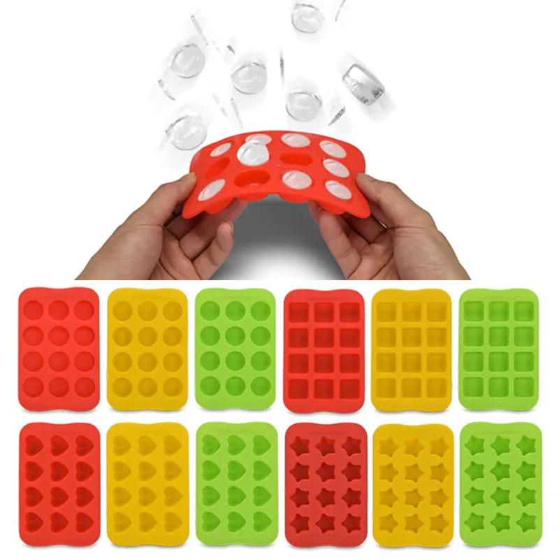 1 шт. силиконовая форма для льда в форме сердца или звезды|Формы тортов| |
