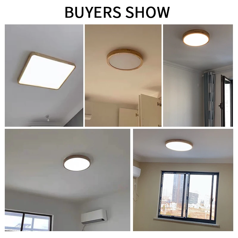 $29.00 Ultra-thin LED Wooden Ceiling Lights for the living room chandeliers Ceiling fixture for the modern ceiling lamp high 6cm