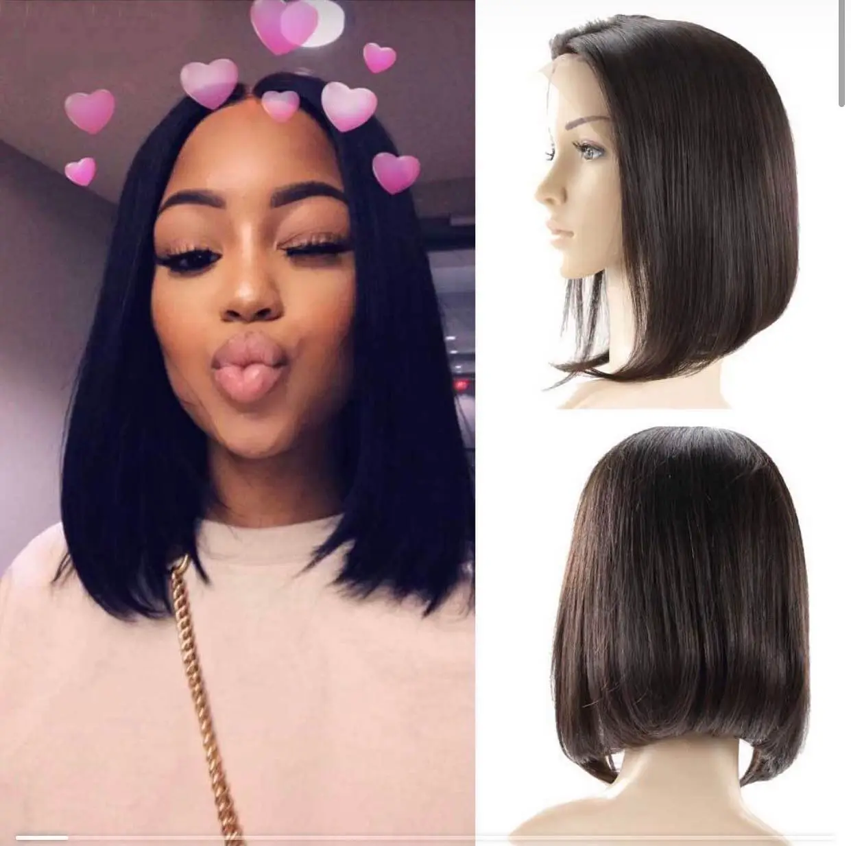 

13×4 Short Bob Cut Wig HD Mesh Front Wig Pre Plucked Lace Wigs For Women Brazilian Human Hair Wigs Straight Lace Frontal Wig