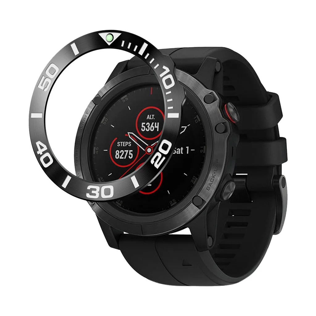 Брендовый чехол для смарт-часов Garmin Fenix 5X Plus металлический с кольцом часов защита