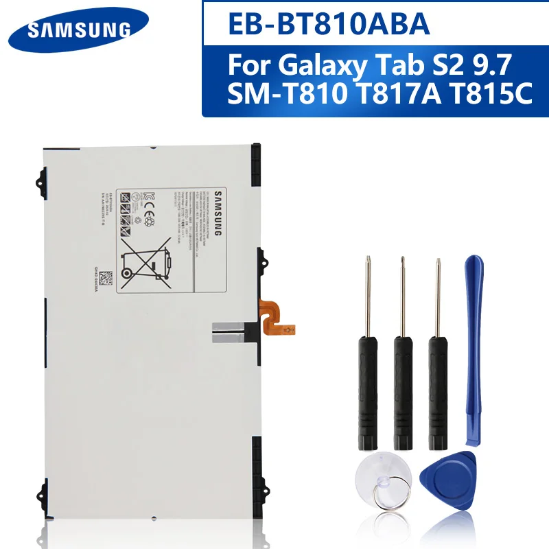Оригинальный аккумулятор для планшета EB-BT810ABE Samsung GALAXY Tab S2 9 7 T815C T815 SM-T810 SM-T817A T813 T819C