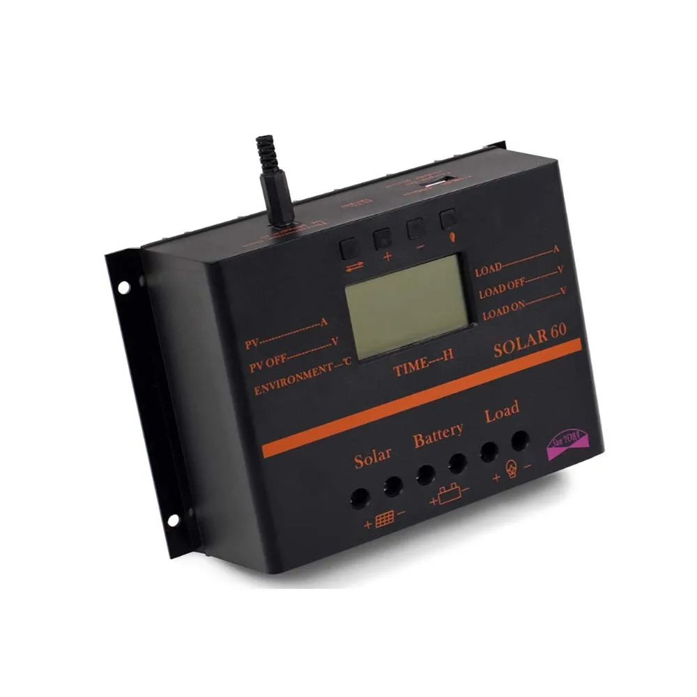 MPPT 60A 80A PWM S60 S80 Контроллер заряда солнечной панели 12 В 24 в авто ЖК USB регулятор