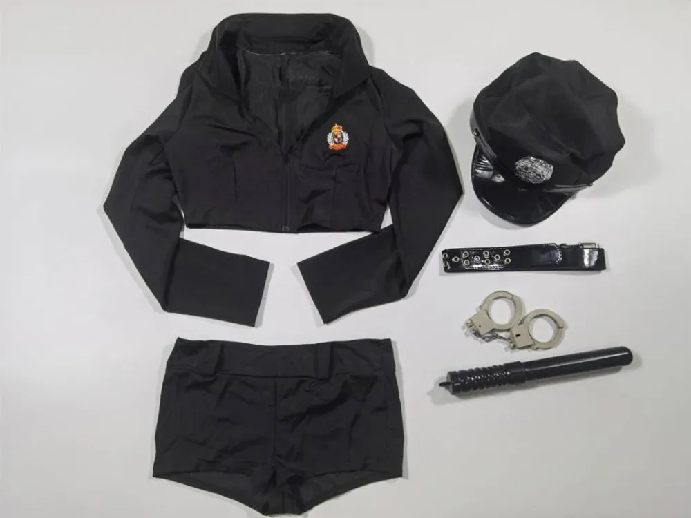 Сексуальные Полицейские костюмы для косплея ночной клуб Хэллоуин женская форма