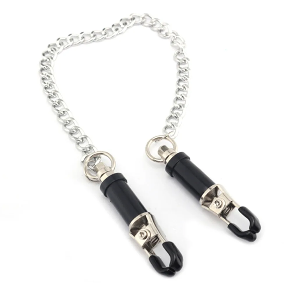1 пара металлический колокол соски с цепочкой для флирта флирт садо-мазо