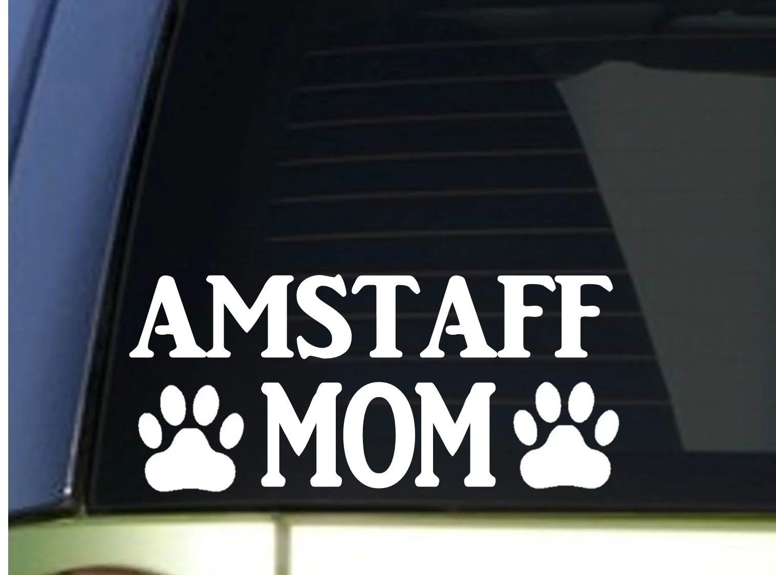 Наклейка Amstaff Mom 8 5 дюймов широкая Виниловая наклейка для компьютера в