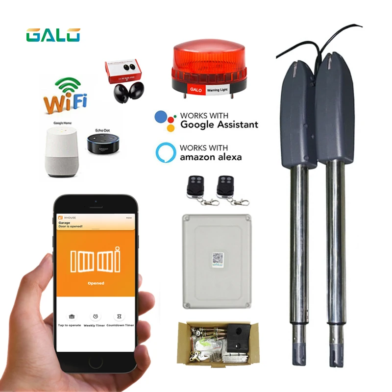 

400KG Automatic dual arms electric swing door gate Opener Operator Motor actuator closer swing gate opener for access control