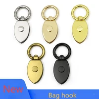 5 pcs 17mm inner diameter open spring coil metal package hanger with side ring screw on chain buckle rivet pack repair parts