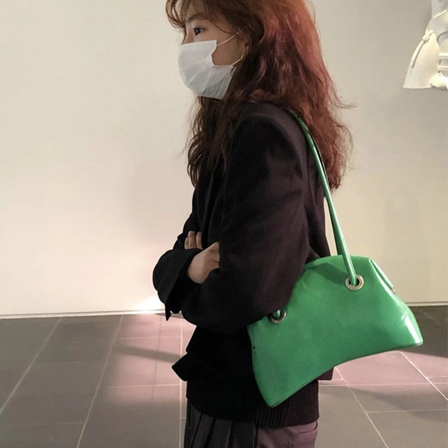 

Fashion Women Armpit Bag PU Leather Luxury Designer Shoulder Bags Female Tote Casual Handbags Women's Travel Messenger Bags 2021