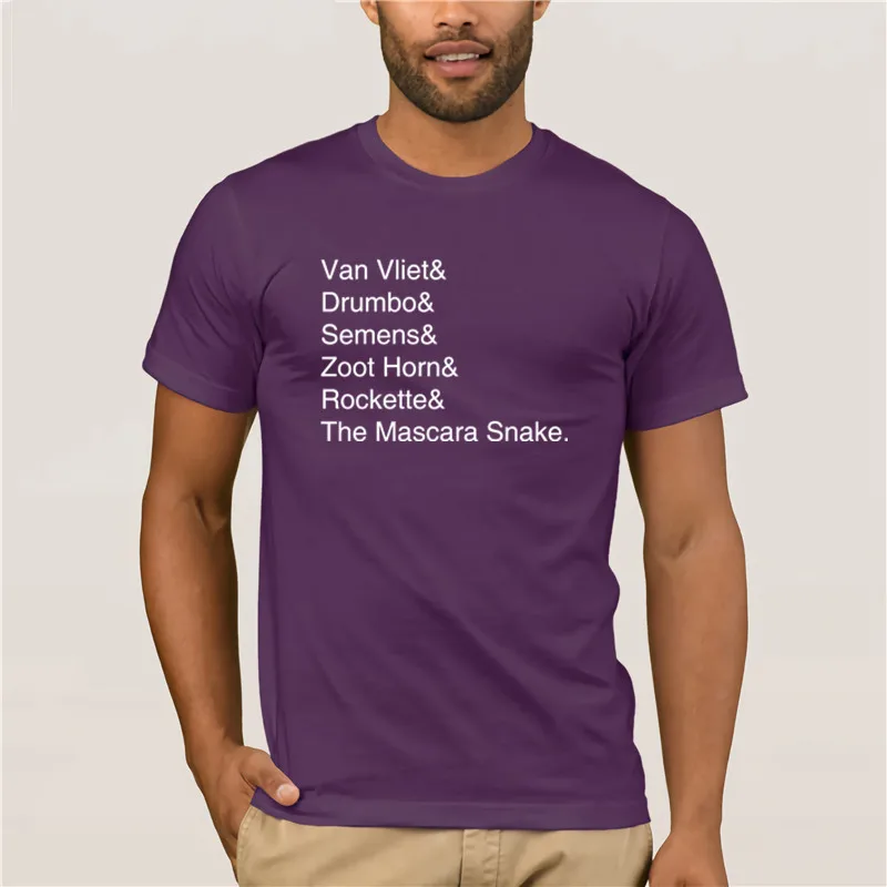 

Fashion T Shirt 100% Cotton Captain Beefheart & His Magic Band 100% Cotton Fashion Mens Short sleeve T Shirt