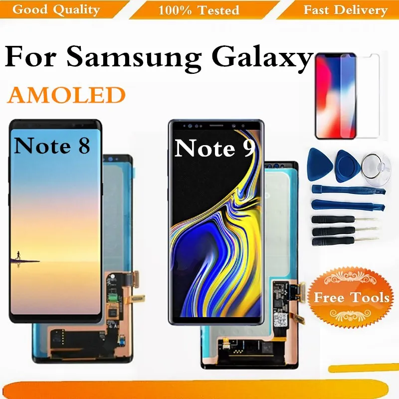 

ЖК-дисплей Amoled для Samsung Note 8 N950F, дисплей с сенсорным экраном для Samsung Note 9 N960F, сменная деталь