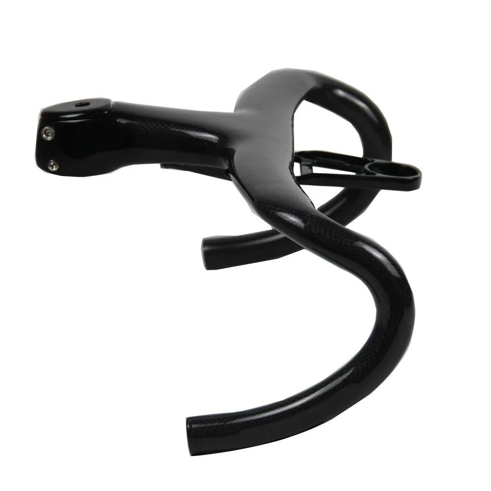 Руль велосипедный Spcycle Aero из углеродного волокна со встроенной ручкой 3k матовый