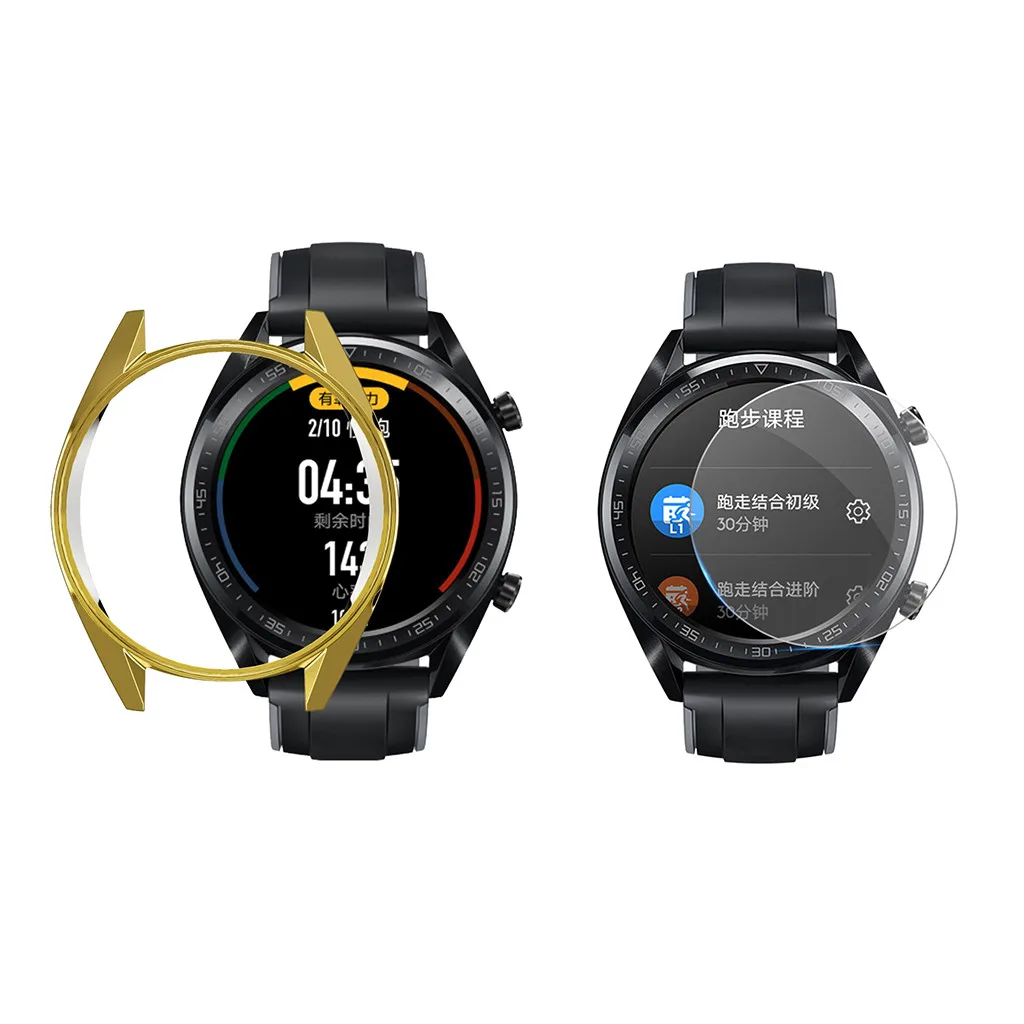 Ouhaobin чехол для часов huawei Watch GT 46 мм с защитой экрана Взрывозащищенная пленка