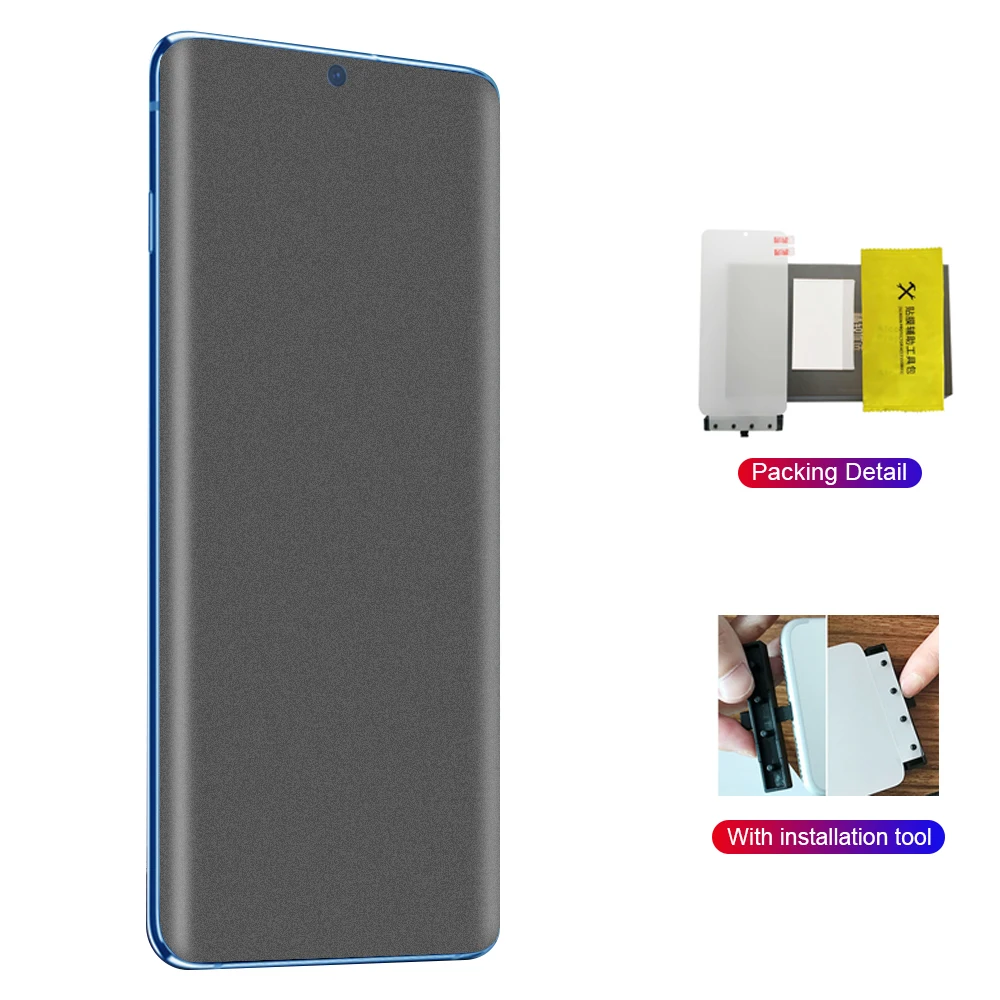 Матовая Гидрогелевая пленка с полным покрытием мягкая защитная для экрана Samsung