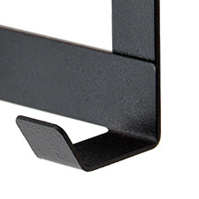 

Metal Hanger Storage Holder Over The Door Rust Proof and Waterproof for Coat Robe Hat Cloth Towels Hanging HR