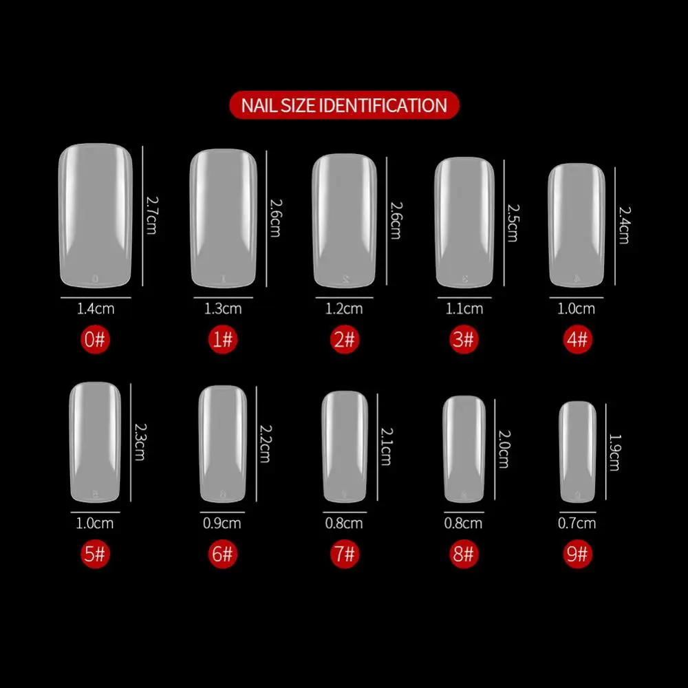 500 шт. прозрачные белые натуральные французские накладные акриловые ногти Типсы