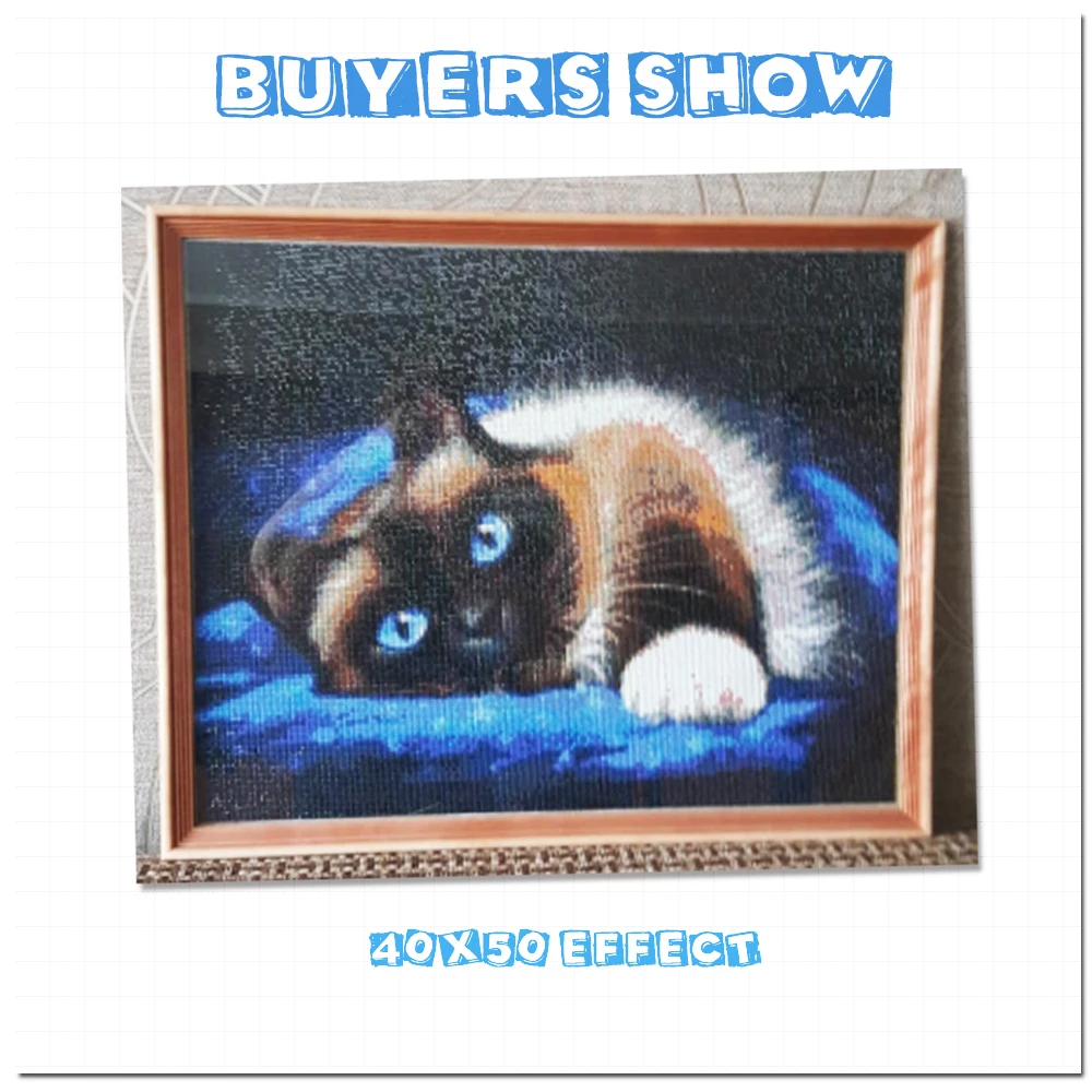 EverShine картина алмазная живопись вышивка крестом кошки животные картины мозаика