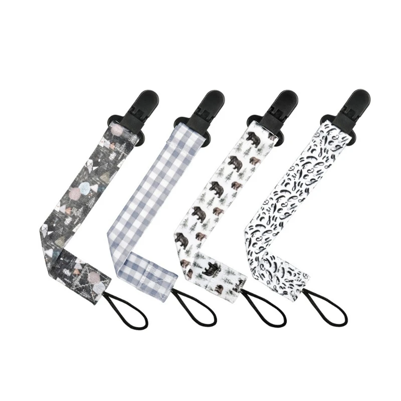 

4 Pcs/Pack Children Pacifier Clips Chains Soother Holder Baby Pacifier Dummy Clip Nipple Holder For Nipples Chupetas Clip Chains