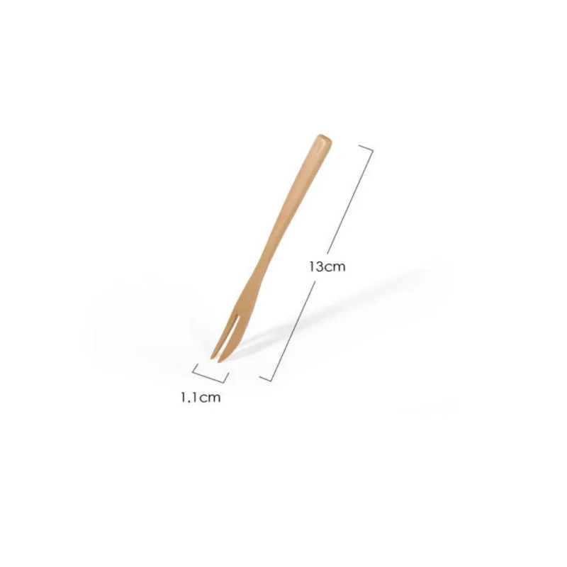 

Kitchen Utensil Reusable Wooden Forks For Eating Desserts Dinnerware Chips Snacks Cereal Salad Fruit Wooden Forks