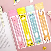 15cm creative cartoon zodiac creative ruler scale magnetic ruler bookmark student stationery cute book marks ruler