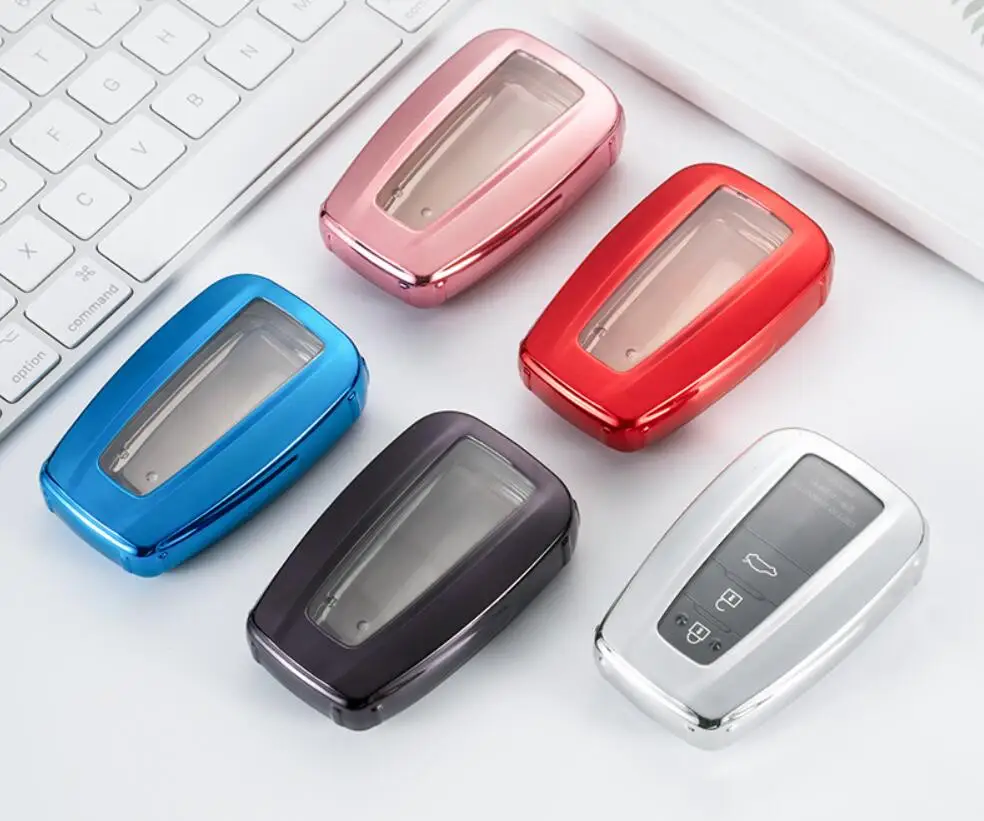 Чехол для автомобильного ключа из мягкого ТПУ чехол с карманом Toyota Camry Corolla C HR CHR